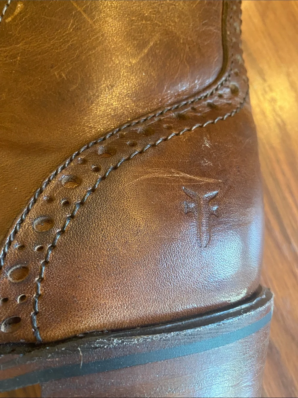 Frye brown short western boots. - Picture 3 of 6